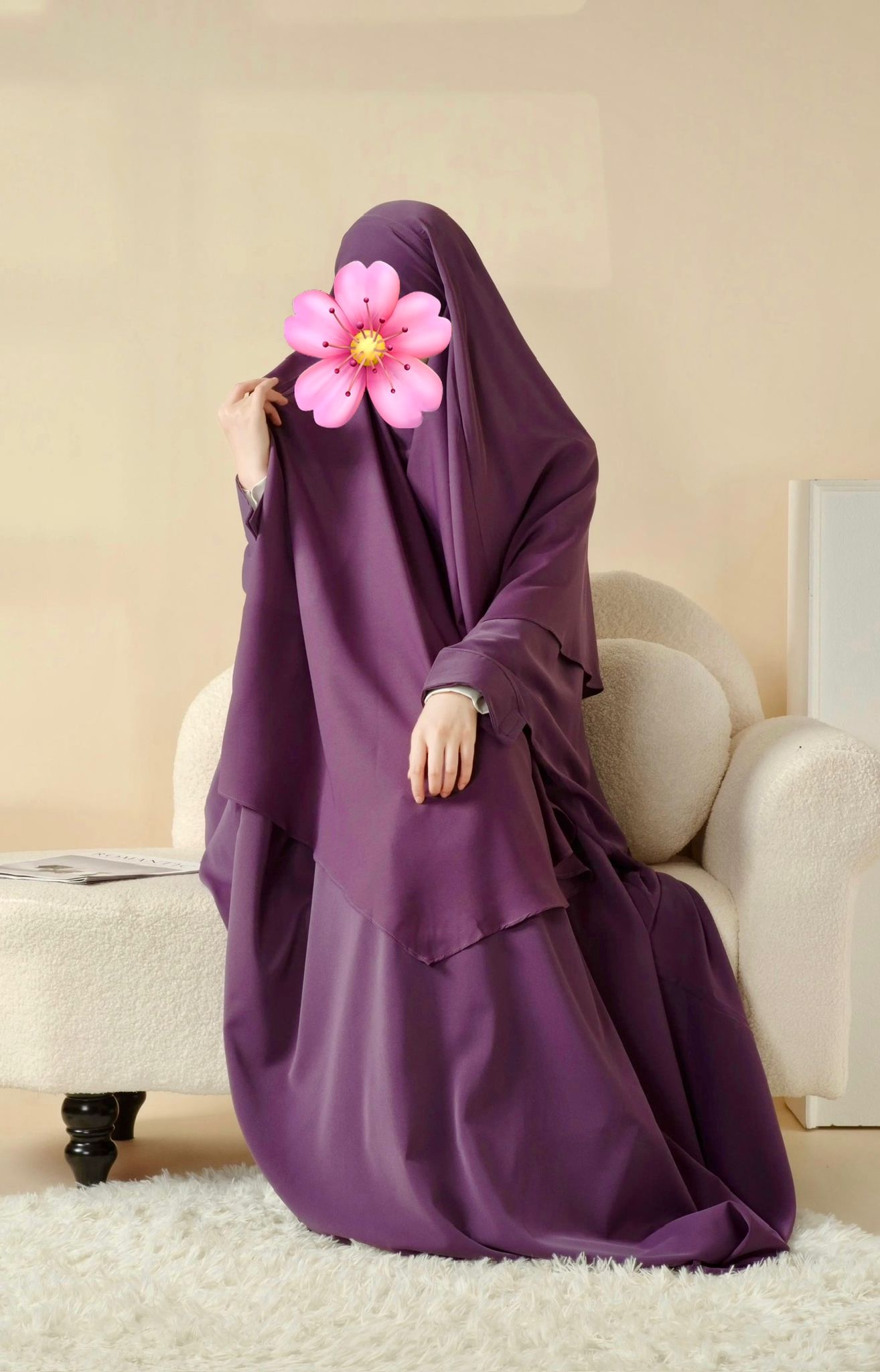 2-teiliges Abaya & Khimar Set - Nida-Stoff - Elegant & Zeitlos