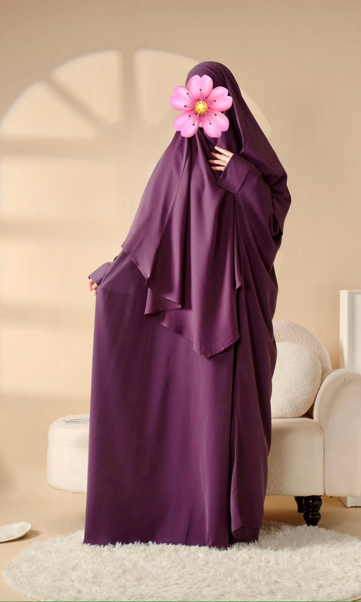 2-teiliges Abaya & Khimar Set - Nida-Stoff - Elegant & Zeitlos