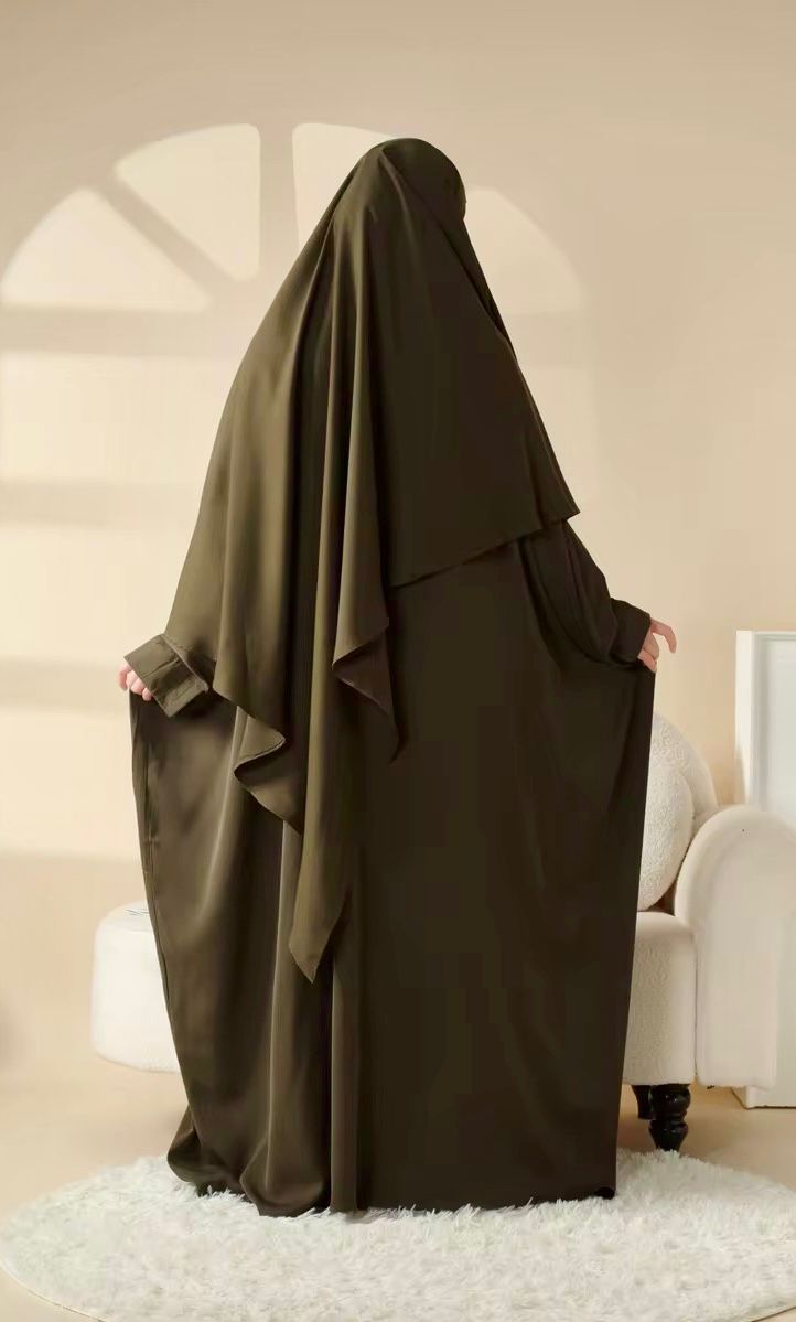 2-teiliges Abaya & Khimar Set - Nida-Stoff - Elegant & Zeitlos