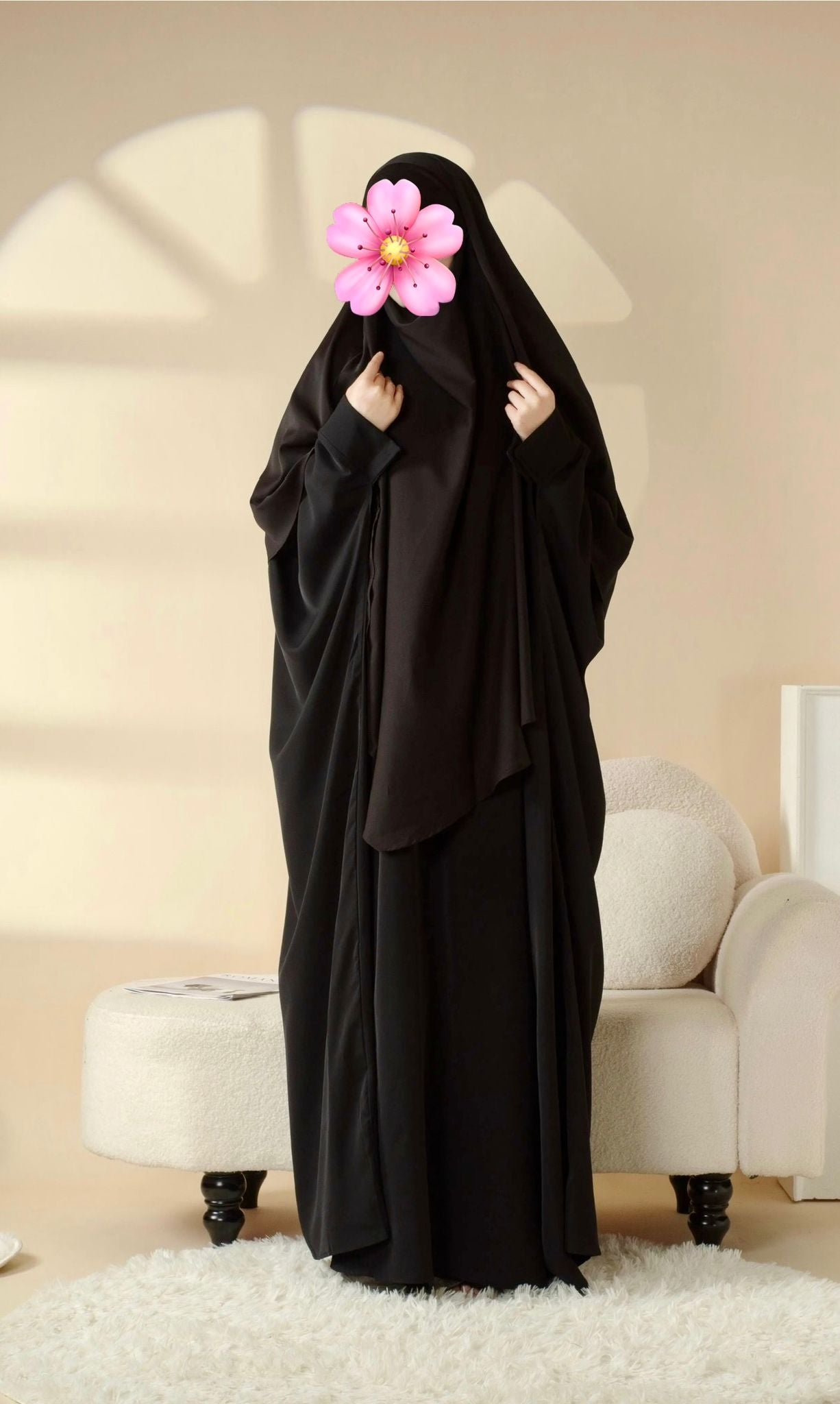 2-teiliges Abaya & Khimar Set - Nida-Stoff - Elegant & Zeitlos